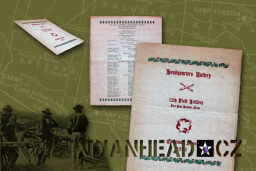 INDIANHEAD.CZ IM50005 US 2ID INTER-WAR CHRISTMAS DINNER CARD 1933 HEADQUARTERS BATTERY 12TH FIELD ARTILLERY FORT SAM HOUSTON TEXAS